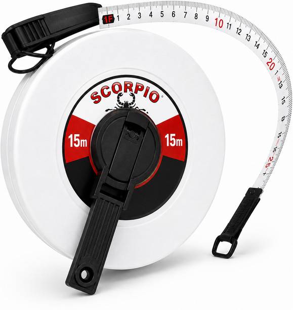 VASTIKATRADERS 15 Meter Fiberglass Measuring Tape | Long Measuring Tape for Construction Measurement Tape