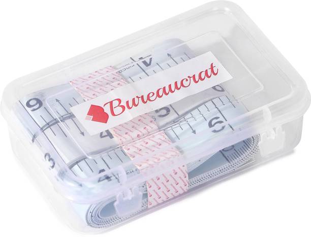 Bureaucrat Body Measurement Inch Tape, Dress Making Tailor's Tape…… (White Pack of 2) Measurement Tape