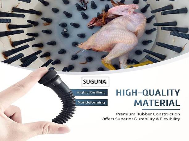 SUGUNA Rubber Finger Plucker for Chicken Feather Cleaning Machine [100 Pcs] Silicone Masher Meat Tenderizer