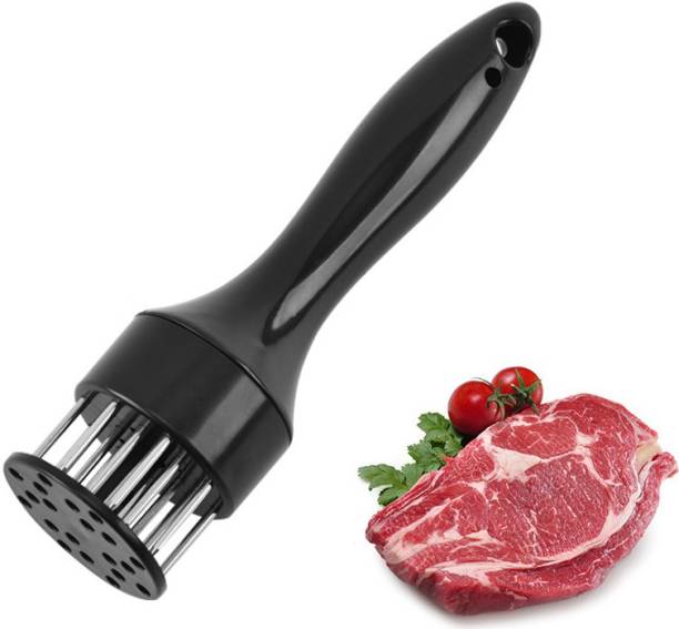 Rossella Meat Hammer Tenderizer Spikes Knife Stainless Steel Needle Prongs Kitchen Tool Plastic Hammer Meat Tenderizer