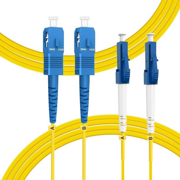 RAMEX Patch Cable 5 m NA LC/PC-LC/PC Fiber Patch Cable, Single Mode Duplex SFP Jumper 9/125um 5 Meter for 1G/10G SMF SFP Transceiver