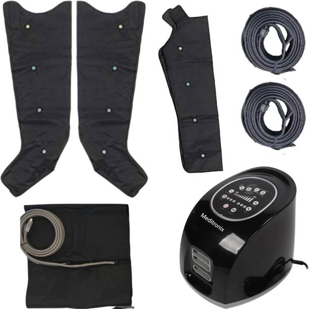 Innosol Portable Compression Therapy Machine 4 Chamber with DVT with Leg, Arm Waist Cuff Medical Reacher & Grabber