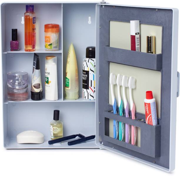 Zahab Hifi Grey 12x16 Dual Mount Medicine Cabinet