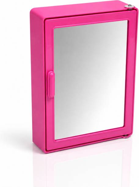 RAJ PLASTICS Bathroom Cabinet With Mirror | 10X14 Inch | Mini Size Cabinet | Surface Mounting Medicine Cabinet