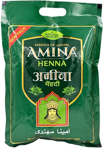 Amina Herbal Henna Hair Color Powder - 450g for Men & Women | Natural Mehendi