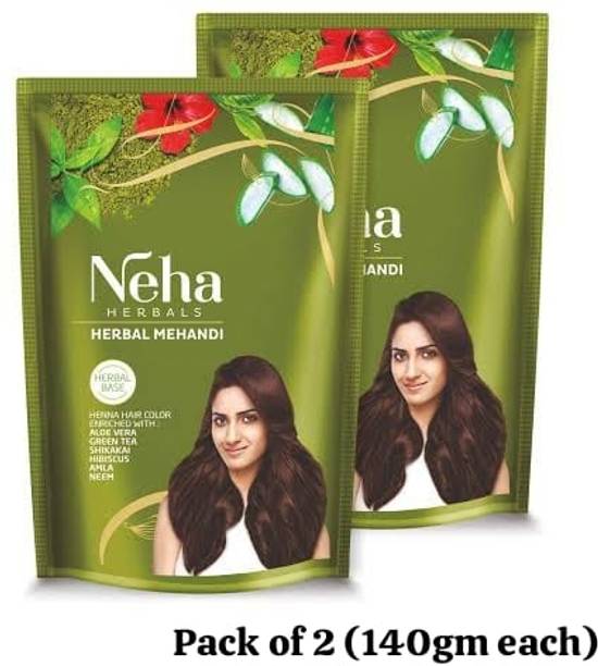 Neha Herbals 140 gram pack of 2 Pcs herbals Natural Mehendi