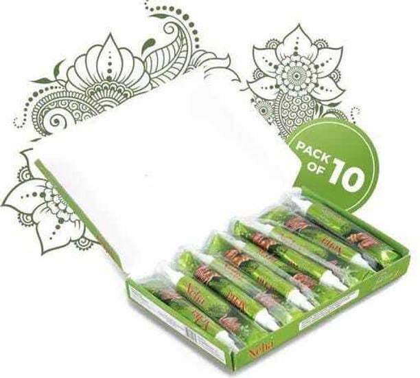 Neha Herbals PACK OF 10PCS NEHA FAST RED TUBE Natural Mehendi
