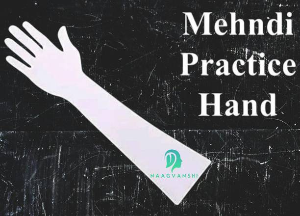 Naagvanshi Reusable Acrylic Practice Hand for Mehendi – Perfect for Henna Artists Natural Mehendi