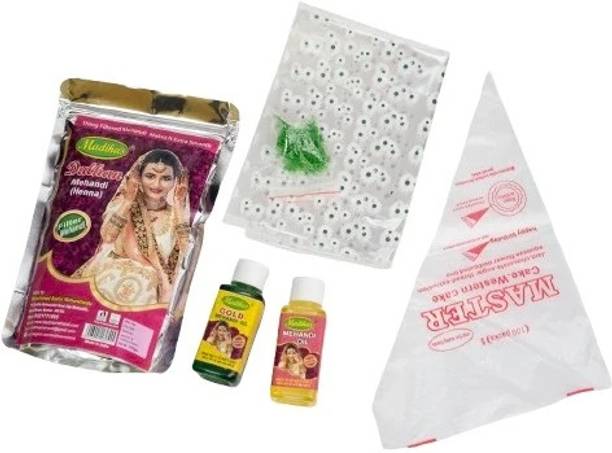 MADIHA’S Henna Combo Set of 6 | Dulhan Mehandi Natural Mehendi