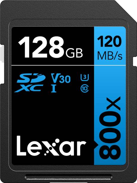 Lexar LSD0800128G-BNNNG Professional 800x 128 SDXC Class 10 120 MB/s  Memory Card Compatible with Camera