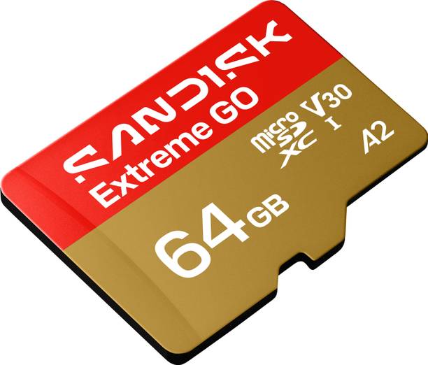 SanDisk SDSQXGN-064G-GN6MN SANDISK Extreme GO microSDXC UHS-I Card 64 GB MicroSDXC Class 10 170 MB/s  Memory Card Compatible with Mobile, Computer, Tablet, Camera, Gaming Console