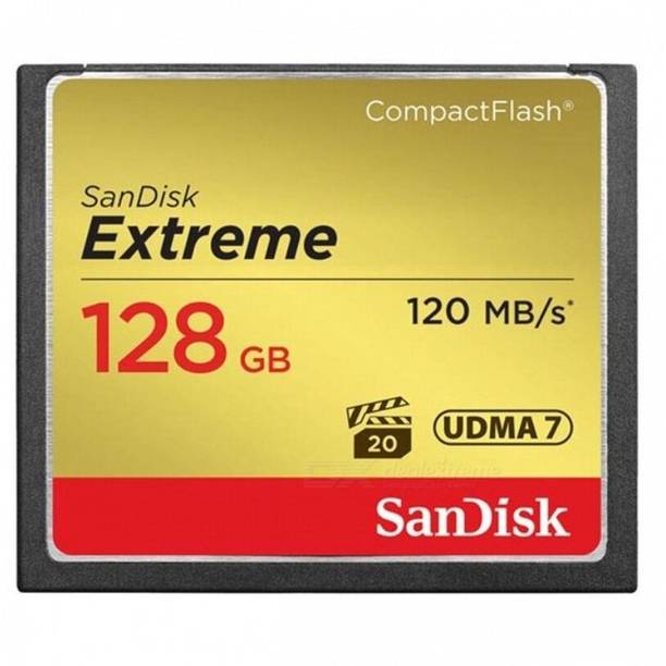 SanDisk EXTREME 128 GB Compact Flash UDMA 7 120 MB/s  Memory Card