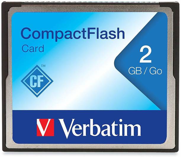 Verbatim 47012 47012 CF Card 2 GB Compact Flash Class 4 4 MB/s Memory Card Compatible with Computer, Camera, Gaming Console
