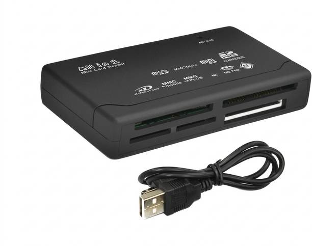 fotokina All in One Card Reader Supports SD ALL IN 1 1 GB CompactFlash I Card Class 10 480 MB/s  Memory Card Compatible with Camera, Computer, Gaming Console, Mobile, Tablet