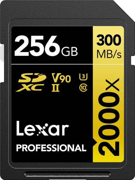 Lexar Professional 2000x 256 GB SDXC Class 10 300 MB/s  Memory Card