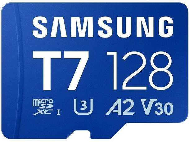 SAMSUNG MB-MB128T/WW T7 128 GB MicroSDXC Class 10 170 MB/s Memory Card Compatible with Camera, Computer, Gaming Console, Mobile, Tablet