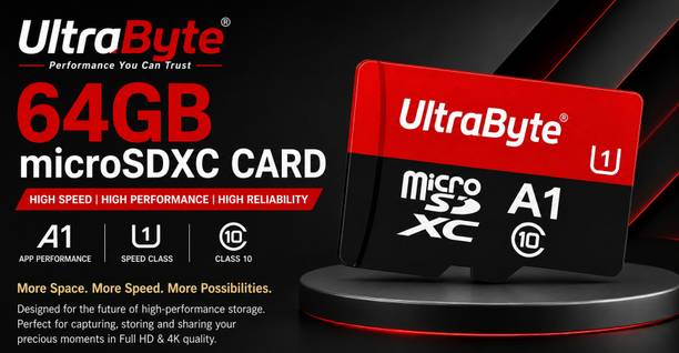 UltraByte MM MM 64 GB Extreme Pro SDHC Class 10 150 MB/s Memory Card Compatible with Camera, Computer, Gaming Console, Mobile, Tablet
