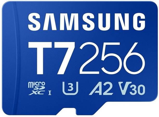 SAMSUNG MB-MB256T/WW T7 256 GB MicroSDXC Class 10 170 MB/s  Memory Card Compatible with Camera, Computer, Gaming Console, Mobile, Tablet