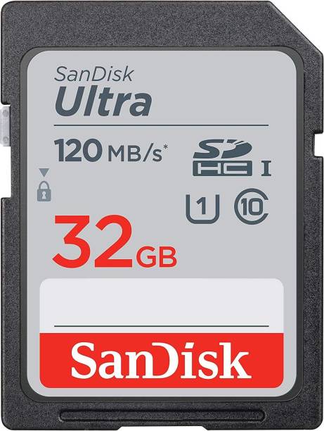 SanDisk Ultra 32 GB SDHC UHS-I Card Class 10 120 Mbps  Memory Card
