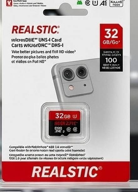 Realstic Realstic64gb memory card 1 64 GB Memory Stick Class 10 64 MB/s  Memory Card Compatible with Camera, Computer, Tablet, Mobile