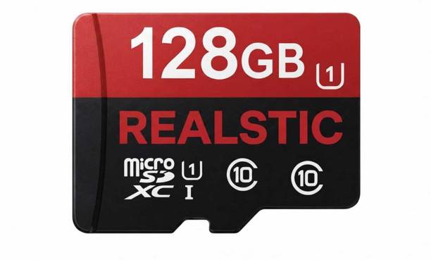 Realstic A1 128 GB MicroSD Card 10 130 MB/s Memory Card A1 128 GB MicroSD Card Class 10 130 MB/s  Memory Card Compatible with Camera, Computer, Mobile, Tablet, Gaming Console