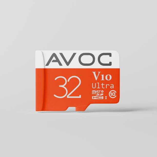 AVOC FLASH V10 Ultra V10 Ultra 32 GB MicroSD Card Class 10 90 MB/s  Memory Card Compatible with Camera, Computer, Gaming Console, Mobile, Tablet