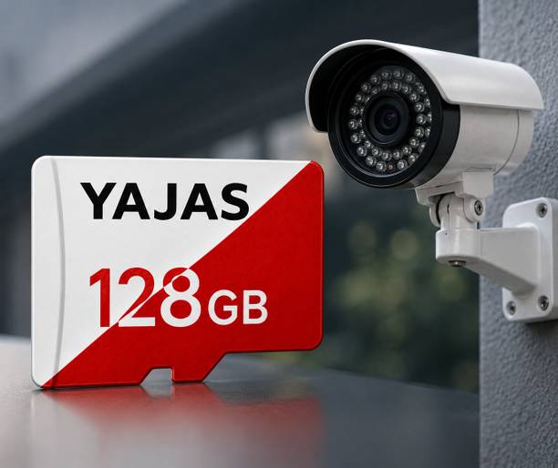 yajas microSD Memory Card Class 10 128 GB MicroSD Card Class 10 140 MB/s Memory Card Compatible with Camera, Computer, Gaming Console, Mobile, Tablet