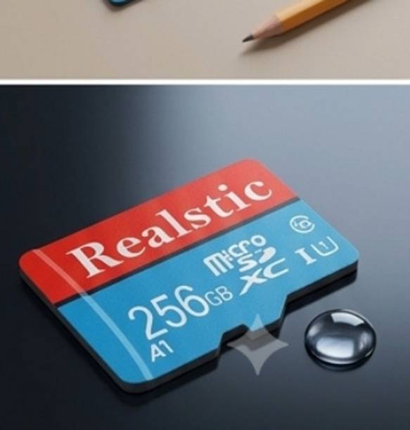 Realstic A1 256 GB MicroSD Card 130 MB/s Memory CardA2 A1 256 GB MicroSD Card Class 10 130 MB/s Memory Card Compatible with Camera, Computer, Mobile, Tablet, Gaming Console
