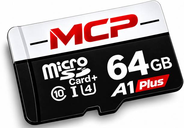 MCP TOP 1 A1 PLUS 64 GB MicroSD Card Class 10 180 MB/s Memory Card Compatible with Camera, Computer, Gaming Console, Mobile, Tablet