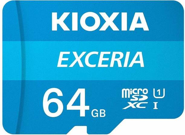 kioxia LMEX1L064GG2 Exceria 5 years warranty 64 GB MicroSD Card Class 10 100 MB/s  Memory Card Compatible with Mobile, Tablet, Camera, Gaming Console