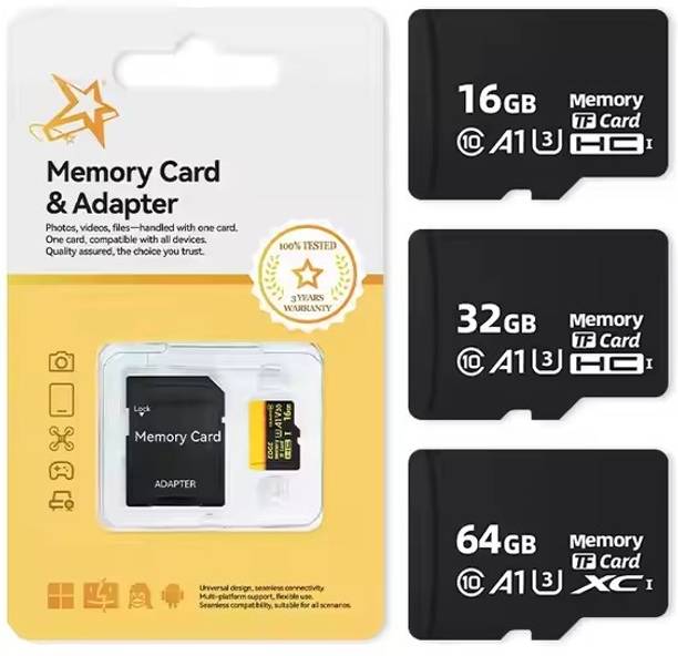 Quickart 64 GB MicroSDCard 2025 64 GB MicroSD Card Class 10 100 MB/s  Memory Card Compatible with Camera, Computer, Mobile, Gaming Console, Tablet