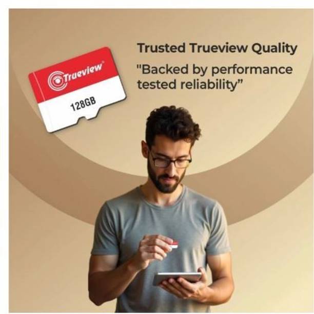 Trueview T29983-HA UHS--3 128 GB MicroSD Card Class 10 73.8 MB/s Memory Card Compatible with Camera, Mobile, Computer, Gaming Console