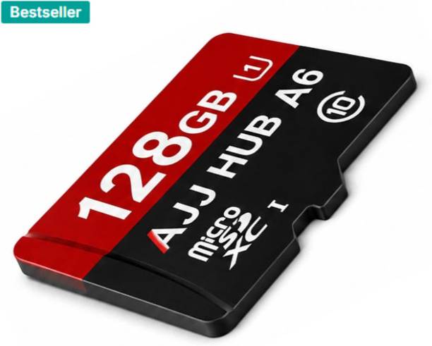 AJJ HUB MSC100 UHS-3 128 GB MicroSD Card Class 10 100 MB/s Memory Card Compatible with Camera, Computer, Gaming Console, Mobile, Tablet