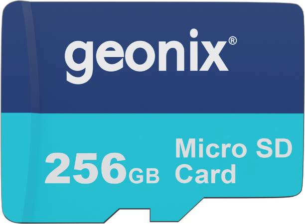 GEONIX GXNSD256GB Ultra 256 GB MicroSD Card Class 10 150 MB/s Memory Card Compatible with Camera, Computer, Gaming Console, Mobile, Tablet