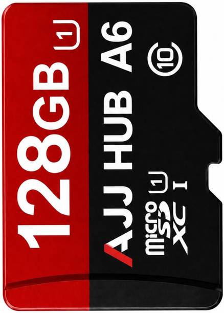 AJJ HUB A6 UHS-3 A6 128 GB MicroSD Card Class 10 100 MB/s  Memory Card Compatible with Camera, Computer, Gaming Console, Mobile, Tablet