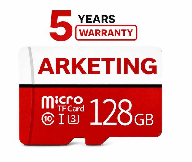 ARKETING XU128 King128 GB 128 GB MicroSD Card Class 10 120 MB/s  Memory Card Compatible with Camera, Computer, Gaming Console, Mobile, Tablet