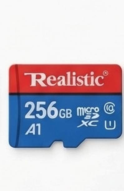 Realstic A1 256 GB .. MicroSD Card 130 MB/s Memory CardA2 A1 256 GB MicroSD Card Class 10 130 MB/s Memory Card Compatible with Camera, Computer, Mobile, Tablet, Gaming Console