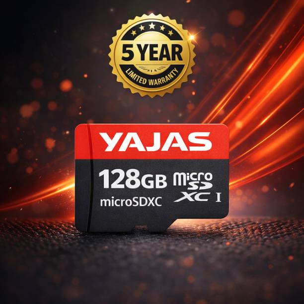 yajas SANMICRO-128GBMEMORYCARD 10 128 GB SD Card Class 10 140 MB/s Memory Card Compatible with Camera, Computer, Gaming Console, Mobile, Tablet