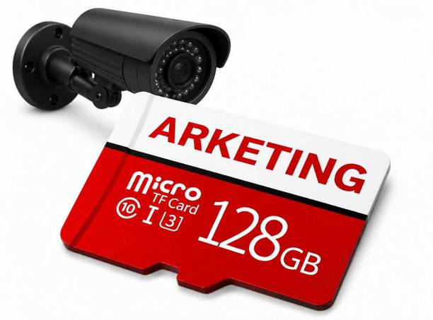 ARKETING QT128MN 128 GB 128 GB MicroSD Card Class 10 120 MB/s Memory Card Compatible with Camera, Computer, Gaming Console, Mobile, Tablet