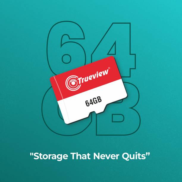 Trueview T29980-A sd card UHS-3 64 GB MicroSD Card Class 10 73.8 MB/s Memory Card Compatible with Camera, Computer, Gaming Console, Mobile, Tablet