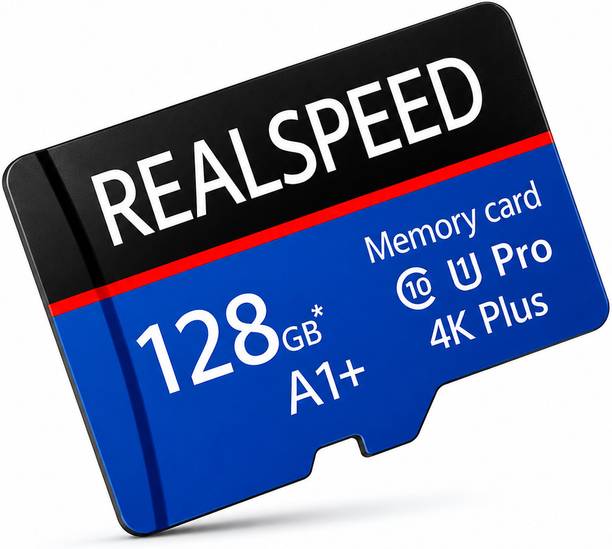 Realspeed RSP128G 4K Plus 128 GB MicroSD Card Class 10 140 MB/s Memory Card Compatible with Computer, Gaming Console, Mobile, Tablet