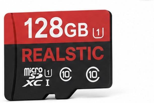 Realstic A1 128 GB Card USB10 130 MB/s Memory Card A1 128 GB MicroSD Card Class 10 130 MB/s  Memory Card Compatible with Camera, Computer, Mobile, Tablet, Gaming Console