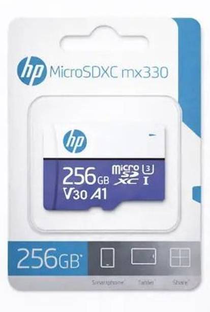 HP MICRO MX330I V30 256 GB MicroSD Card Class 10 100 MB/s  Memory Card Compatible with Camera, Computer, Gaming Console, Mobile, Tablet