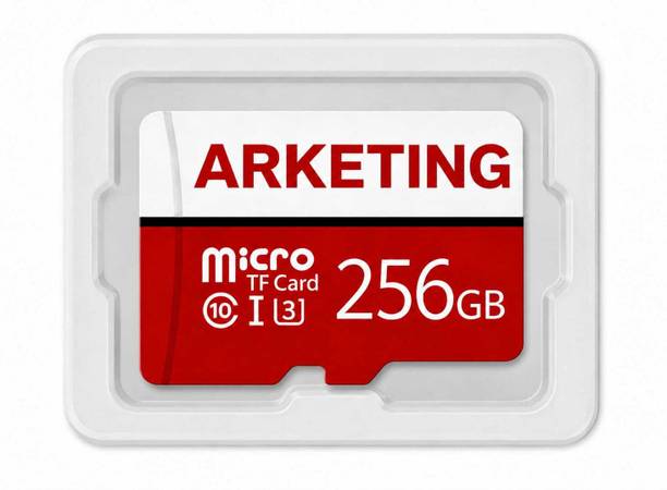 ARKETING VSDSDQS- 256 256 GB 256 GB MicroSD Card Class 10 120 MB/s Memory Card Compatible with Camera, Computer, Gaming Console, Mobile, Tablet
