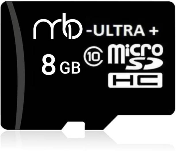 MOREBYTE MicroSD Card Black 8 GB MicroSD Card Class 10 90 MB/s  Memory Card Compatible with Mobile, Camera, Computer, Tablet