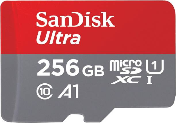 SanDisk Ultra 256GB microSDXC UHS-I, 140MB/s R, Memory Card Class 10 256 GB MicroSD Card Class 10 140 MB/s Memory Card Compatible with Camera, Mobile, Computer
