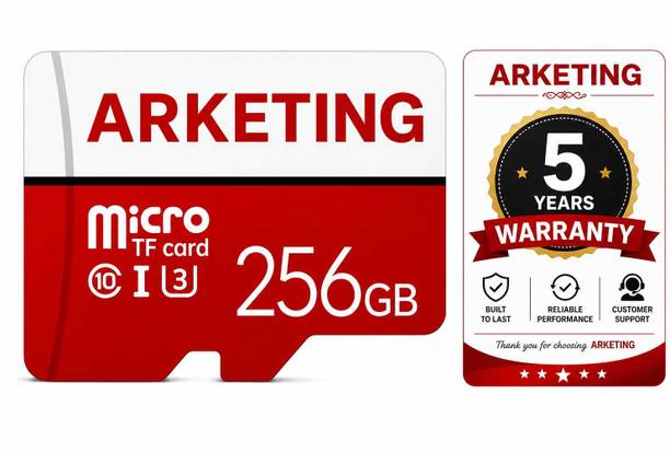 ARKETING ARK-X9R4-N1L7 ARK-7X4M-K9Q2 256 GB MicroSD Card Class 10 120 MB/s  Memory Card Compatible with Camera, Computer, Gaming Console, Mobile, Tablet