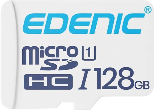 EDENIC Premium 128GB Micro SDHC Card 128GB 128 GB MicroSD Card Class 10 90 MB/s Memory Card Compatible with Camera, Computer, Mobile, Tablet, Gaming Console