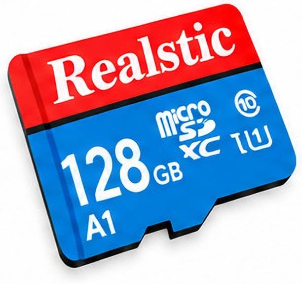 Realstic A1 128 GB Card AB USB10 130 MB/s Memory Card A1 128 GB MicroSD Card Class 10 130 MB/s Memory Card Compatible with Camera, Computer, Mobile, Tablet, Gaming Console