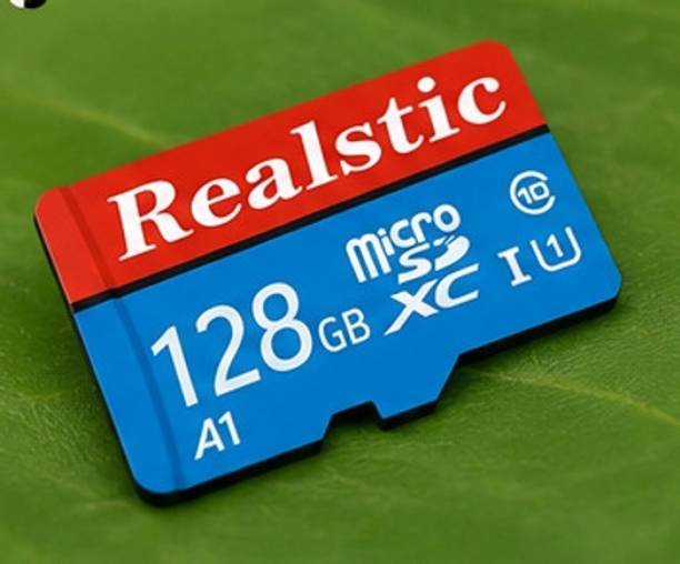 Realstic A1 128 GB MicroSD Card Class 0 130 MB/s Memory Card.. A1 128 GB MicroSD Card Class 10 130 MB/s Memory Card Compatible with Camera, Computer, Mobile, Tablet, Gaming Console